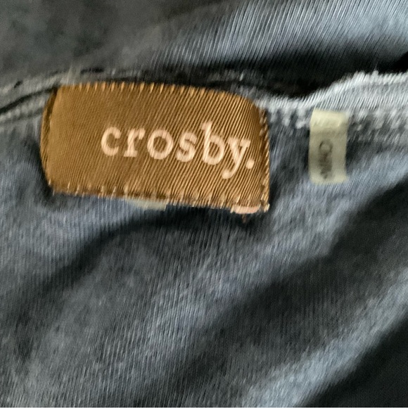 Crosby blue asymmetrical slightly Ruched top - Picture 5 of 5